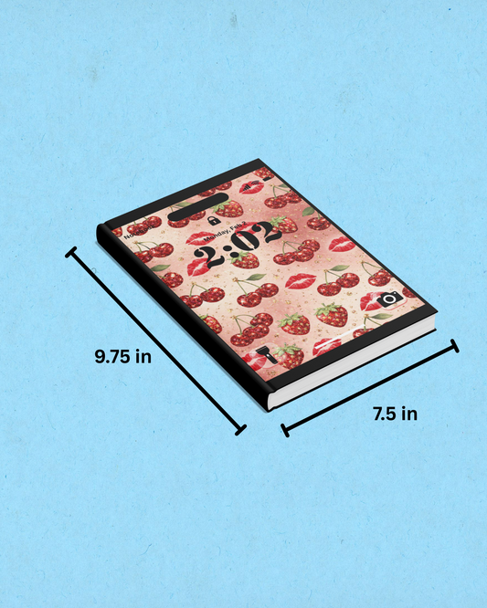 Cherry-Kissed Lockscreen Notebook