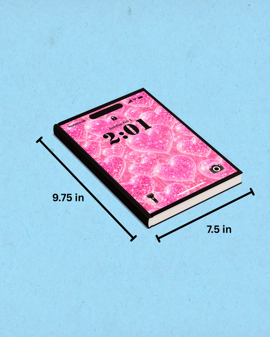 Heart-Shaped Lockscreen Notebook