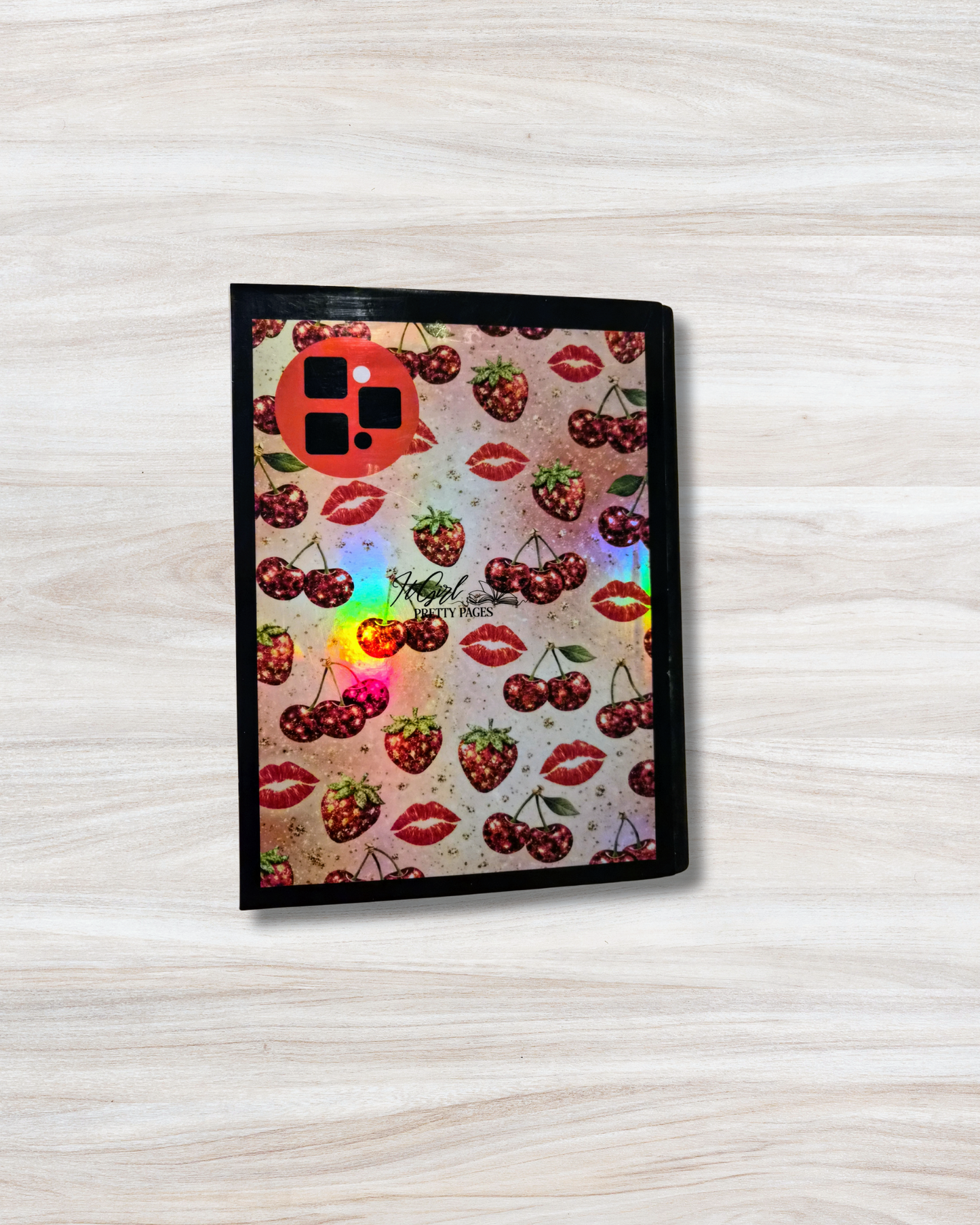 Cherry-Kissed Lockscreen Notebook